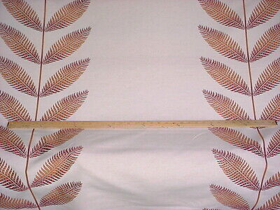 8-3/8Y Kravet Lee Jofa Orangewood Amber Floral Leaf Brocade Upholstery Fabric