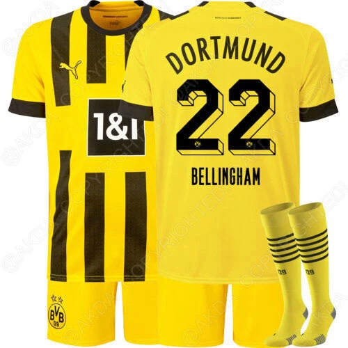 2022/23 Dortmund Heimtrikot Fußball Trikot Kinder Minikit Größe:20-2XL