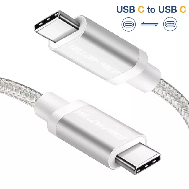 Short~Long USB C Type C Cable (C to C) Cord for New Macbook 2020 / New iPad 2018