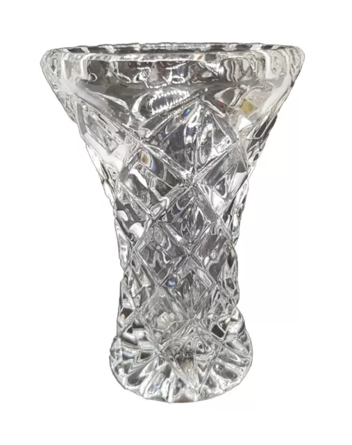 Lead Crystal Glass Mini Bud Vase 24% Kristal Zajecar Yugoslavia Vintage Collecta