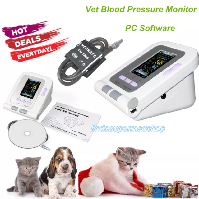 USA CONTEC08A-VET Digital Blood Pressure Monitor,Veterinary NIBP Meter CE 2020