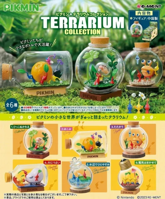 Pikmin Terrarium Collection All 6 types Complete Set Box Figure RE-MENT