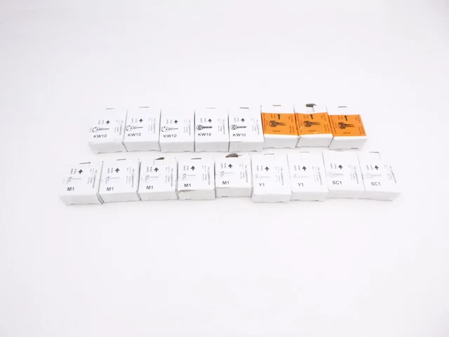 340 Pack MinuteKey Blanks Mixed Sizes, Colors, Patterns and Shapes SEE PICS