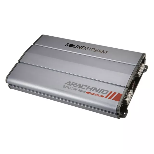 Soundstream Ar1-5000D 5000 Watt Monoblock Class D Car Audio 1 Channel Amplifier
