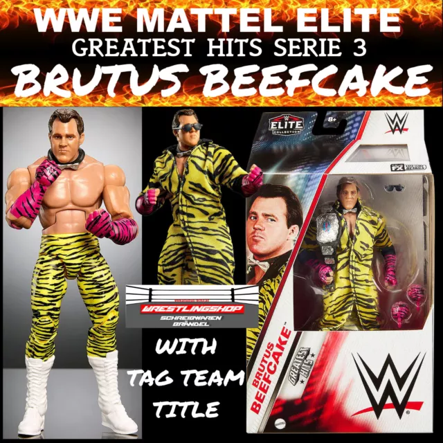 Wwe Mattel Elite  Greatest Hits Serie 3 Brutus Beefcake Wrestling Figur Wcw Nwo