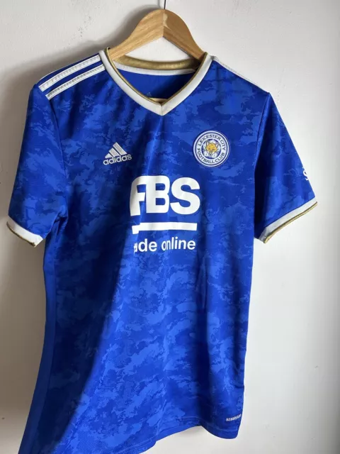 Leicester City FC Home Shirt 21/22 Season Size Medium Adidas Recycled Polyester