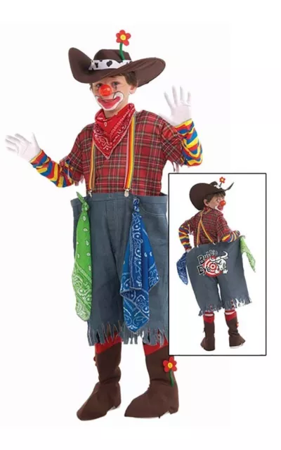Rodeo Clown Child Boys Circus Carnival Funny Fancy Dress Book Week Costume