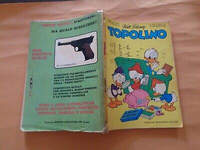 Topolino N° 635 Originale Mondadori/Disney Discreto 1968 Bollini