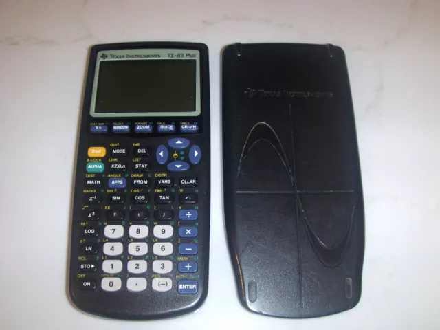 Texas Instruments TI-83 Plus Graphing Calculator - Black (Tested & Working)