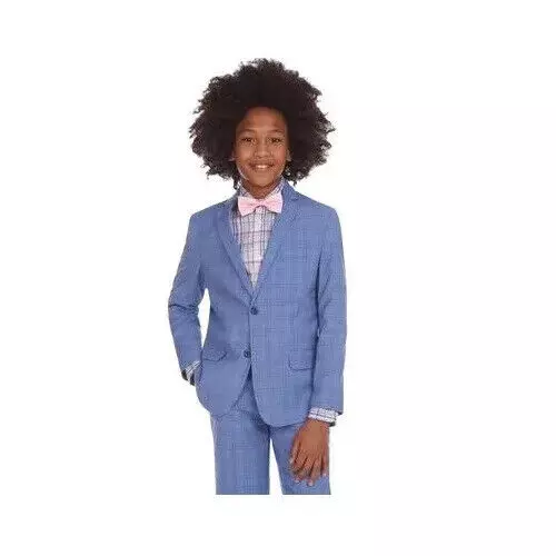 NWT Tommy Hilfiger Boys Stretch Glen Plaid Suit Jacket 10