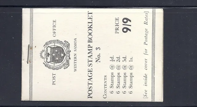 Samoa 1960 Broschüre Sg SB6a VF