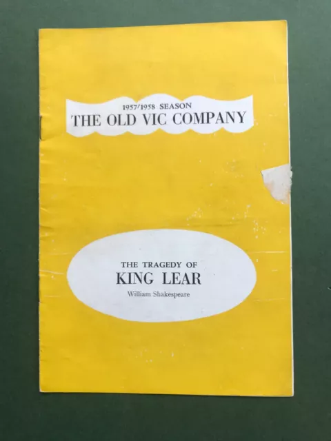 1957 Old Vic King Lear Theatre Programme Coral Browne Paul Rogers