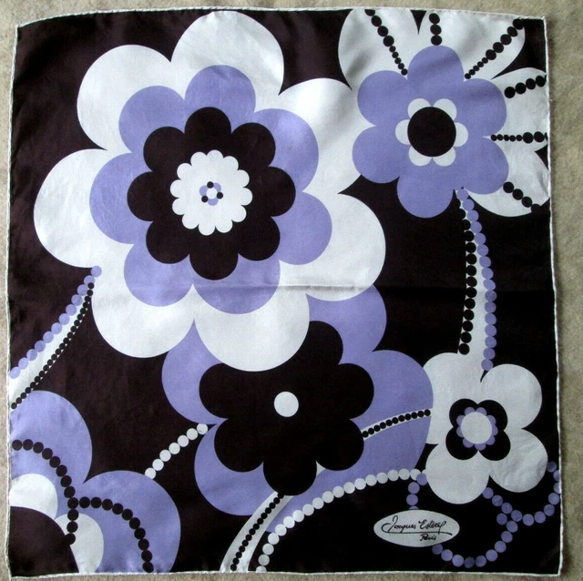 Foulard En Soie Vintage - 75x76 Cm, Multicolore, Occasion
