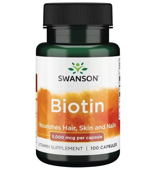 Swanson Vitamin B-7 Biotin 5000mcg 100 Capsules