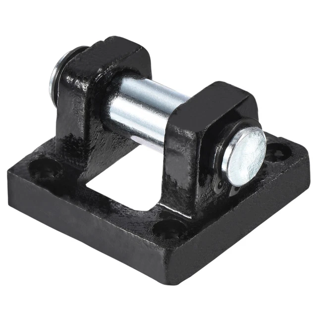 AIR CYLINDER ROD Pivot Clevis Pneumatic Mounting Bracket Part, Black