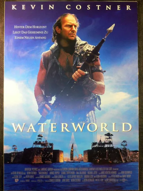 Waterworld - Kevin Costner - Dennis Hopper - Filmposter A3 29x42cm gerollt