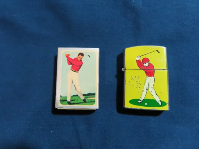  Golf matchbox Golf Match Box 1963 Golf lighter vintage Ohio blue tip