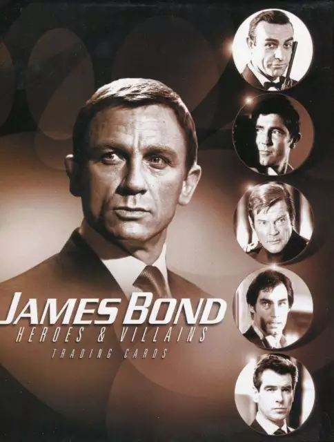 James Bond Heroes & Villains Empty Trading Card Album