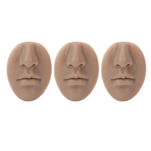 (Colore pelle scura) 3 Naso in silicone flessibile modello compatto elastico silicone morbido