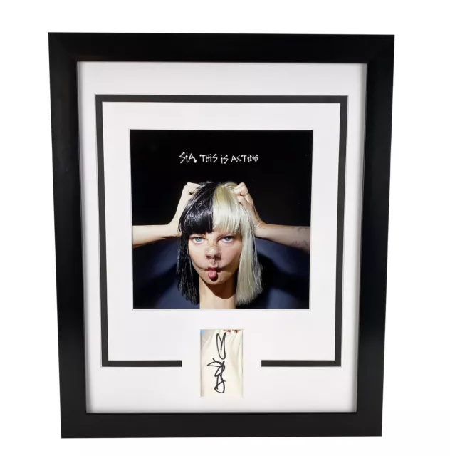 Sia "This Is Acting" AUTOGRAPH Signed Photo Custom Framed 16x20 Display ACOA