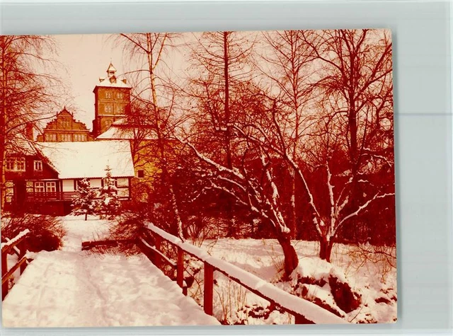 40093230 - 4920 Lemgo Schloss Brake Winteraufnahme Burg / Schloss