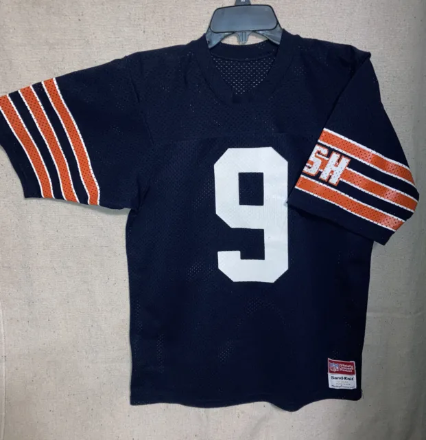 New Vintage 1980s Sand Knit Chicago Bears Jim McMahon #9 USA Jersey Game M