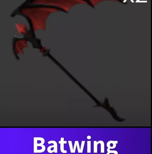 BATWING DARKBRINGER SET MM2 Super Fast Delivery