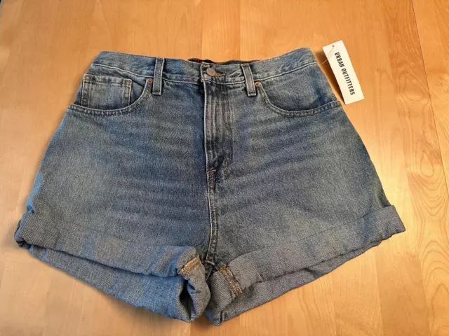 Nwt Bdg Urban Outfitters Mom High Rise Denim Shorts Womens Sz 29