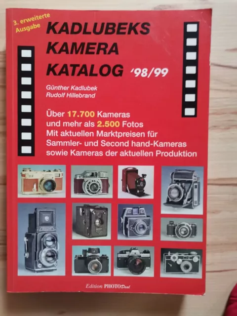 Kadlubeks Kamera Katalog 98/99 3.erweiterte Ausgabe Deutsche Ausgabe