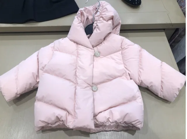 Bonpoint Baby Girls Light Pink Puffer Jacket Size 12 months