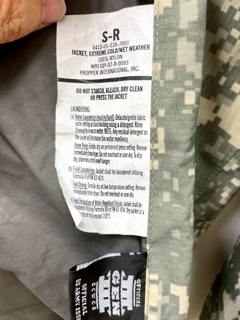Usgi Ecwcs Acu Gen Iii Level 6 Extreme Cold/Wet Weather Jacket - Small Regular 3