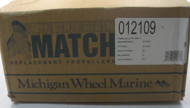 Michigan Rad 012109 Propeller JE15-25Hp Hon7.5-10Hp Marinyam 15-28Hp 9x9 3