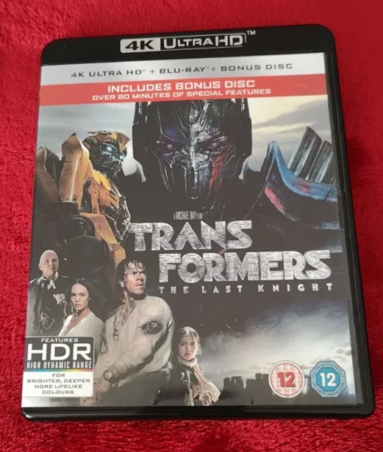 Transformers 4K Uhd And Blu Ray And Bonus Disc Excellent Condtion