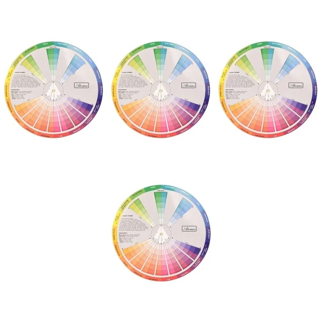 4 pezzi creativo colore colore colore apprendimento rotazione ruota della