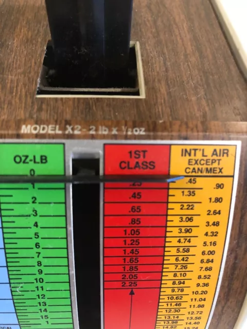 Échelle d'affranchissement vintage pelouze première classe priorité 3