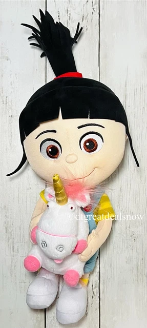 Despicable Me Minion Mayhem Agnes w Unicorn 18" Plush Doll Toy Universal Studios