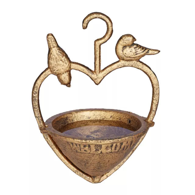 Vogeltränke hängend, Vogelfutterstelle antik, Vogel Trinkschale, Vogelbrunnen