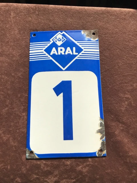 BV Aral Emailschild Garagennummer Tankstelle Nr.1