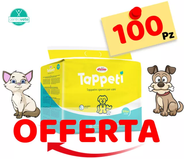 TAPPETI' 60x90 100 Tappetini Igienici Traverse Assorbenti per CANI e GATTI