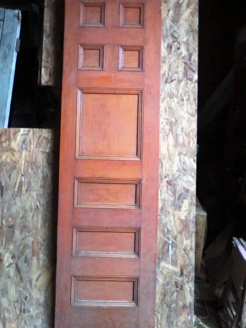 antique all wood door possable Butterwood.approx 28x98 8 raised panels