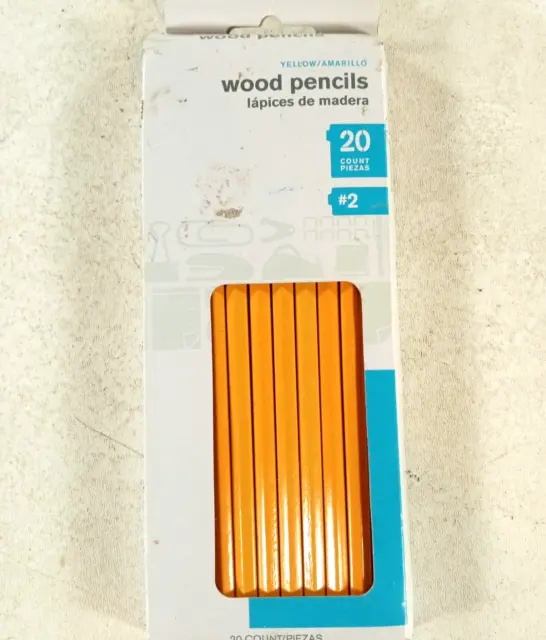 Pencils Yellow No. 2 Wood 20 Count Box New