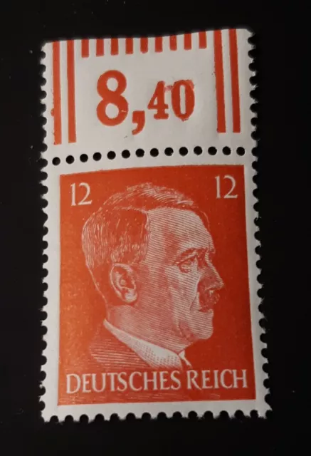 One WWII Unused German Stamps ~ Red  12 Reichspfennig Pfenning stamps , WW2 Era