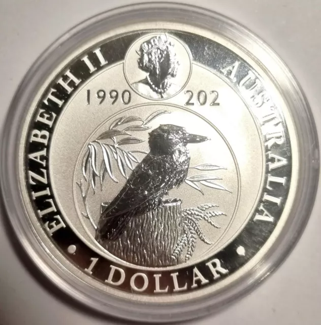 Australie - Once argent Silver oz ounce 1990 2020 1 dollar KOOKABURA Proof