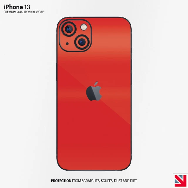 DRAGON RED lucido iPhone 13 pelle decalcomania adesivo vinile avvolgente