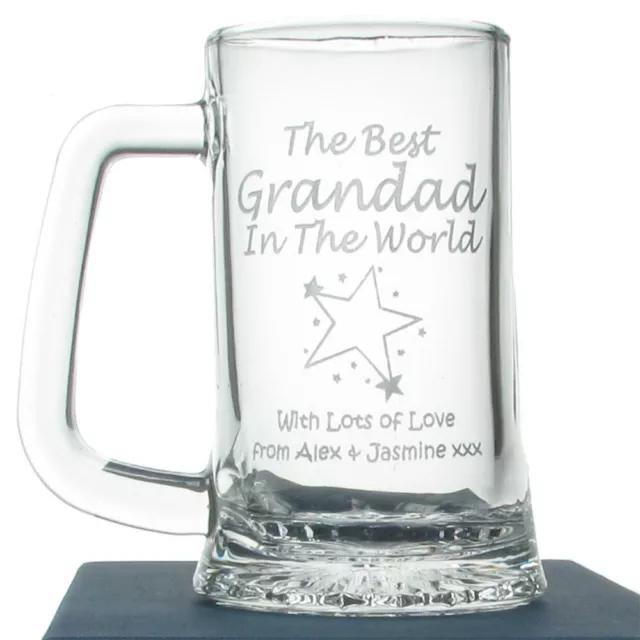 Grandad Birthday Gift Engraved Pint Tankard 50th 60th 70th 80th 90th 100th