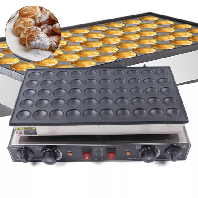 Black Stainless-Steel Electric Pancake Maker Waffle Machine w/3.94ft Power  Cord