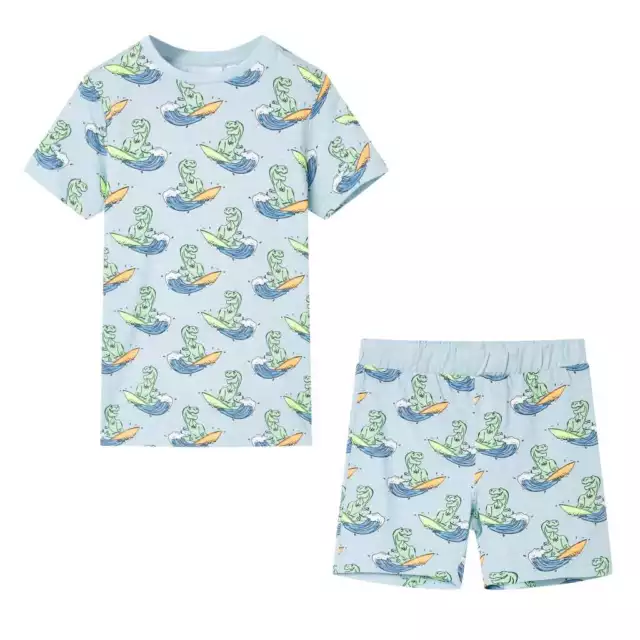 Pigiama per Bambini Maniche Corte Abbigliamento Bimbi Indumenti Bambini Azzurro