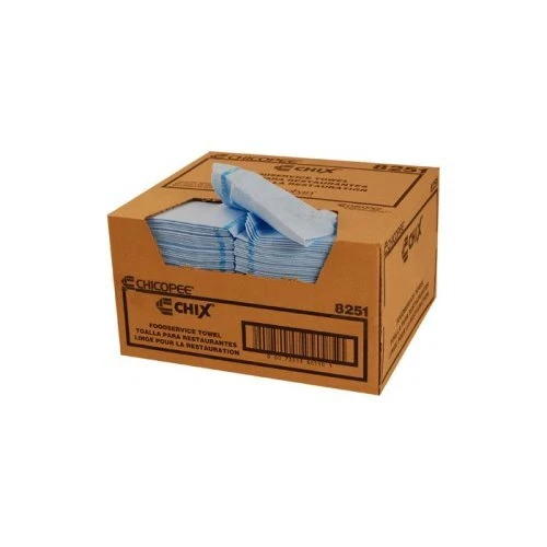 Chix Food Service Towels, 13 x 21, Blue, 150/Carton (CHI8253)