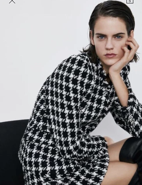 Camicia pied de poule zara deals