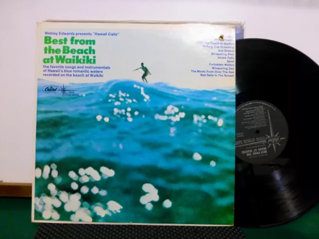 Webley Edwards Presents Hawaii Calls Best Of The Beach  Near Mint.  Latin     Lp